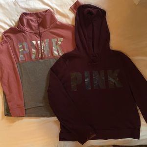 PINK sweatshirt bundle.
